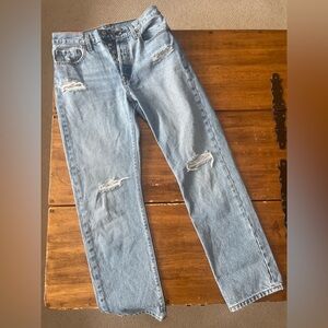 Vintage Levi’s 501 Jeans Denim Button Fly Mexico Size 28 28x29 Light Wash